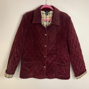 Brooks Brothers 346 Quilted Red Plaid Lined Equestrian Jacket 14